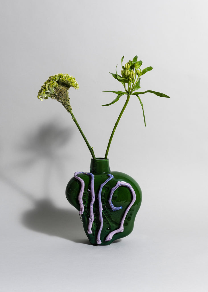 Silje Lindrup vase sculpture Tursus artwork handmade glass unique art
