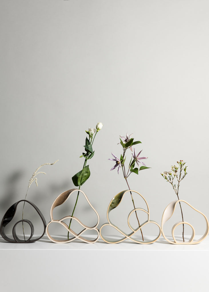 Slorence Ring Vase Sculptures Handmade Artwork Unique 