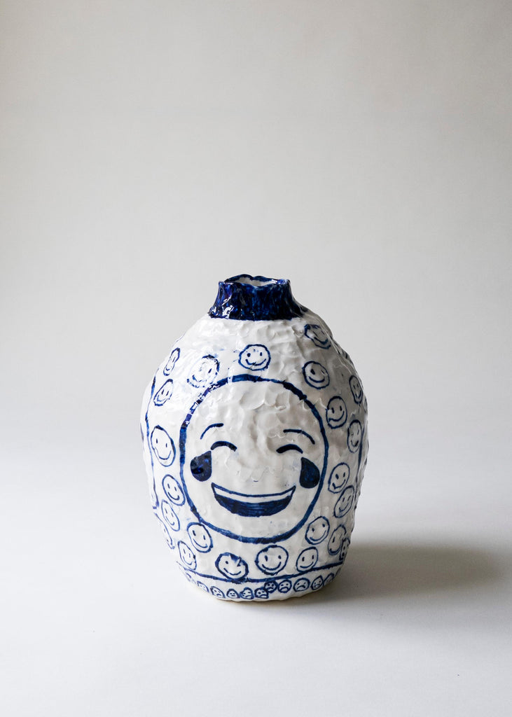Sofi Gunnstedt Handmade Porcelain Vase Emoji