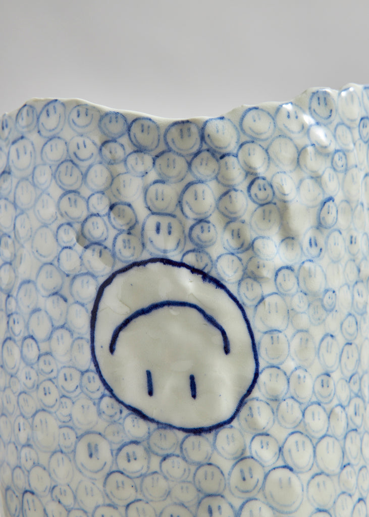 Sofi Gunnstedt Emoji Vessel Vase Handmade Art Smile 