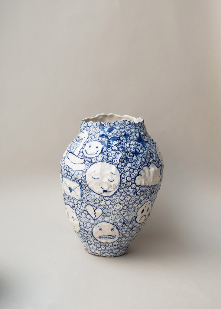 Sofi Gunnstedt Emoji Vase Hand-painted