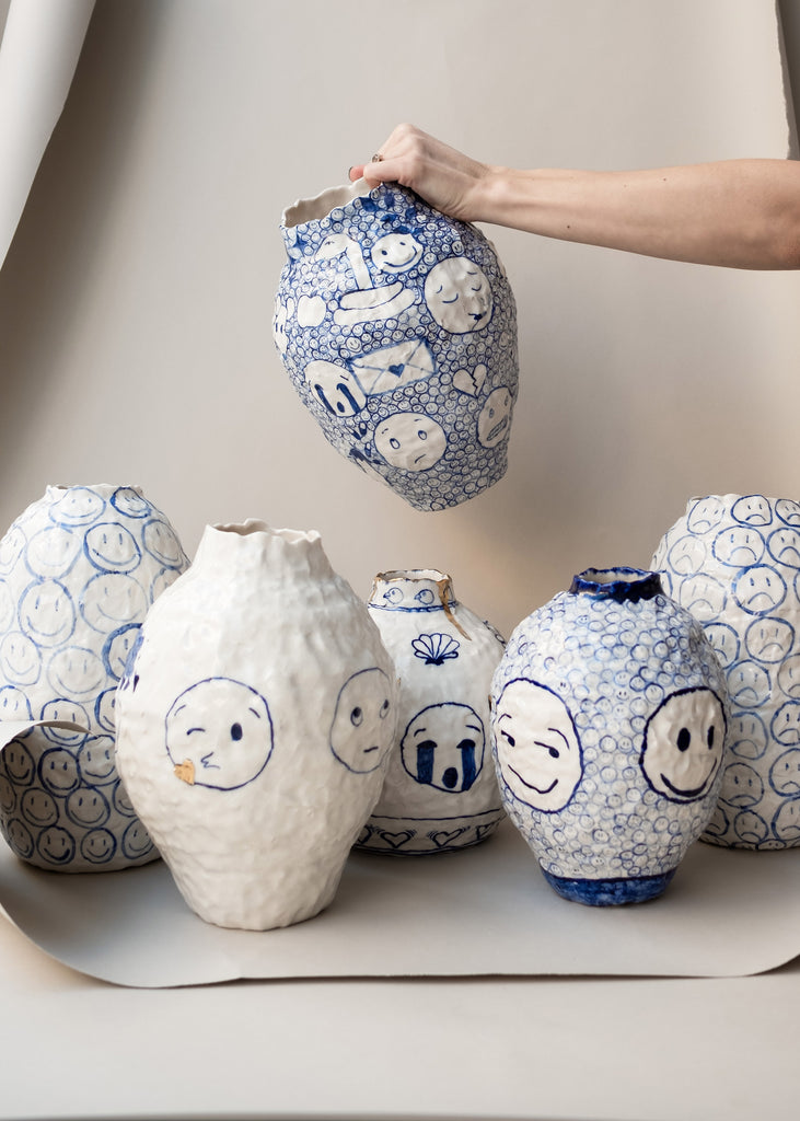 Sofi Gunnstedt emoji vases