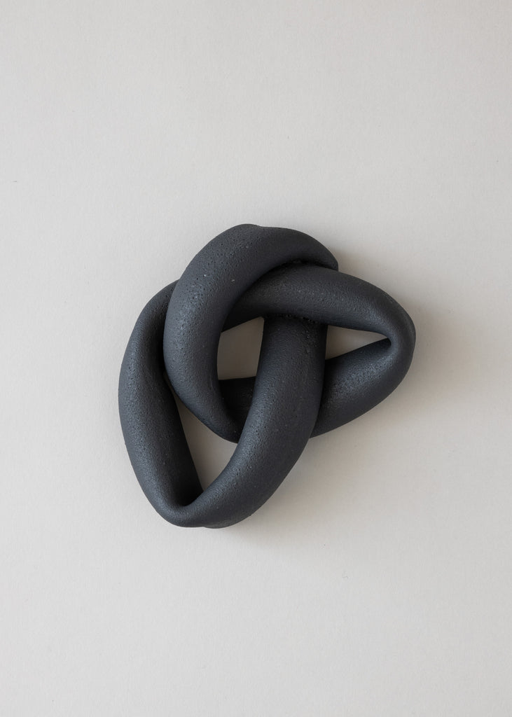 Sofia Tufvasson Collapsed Knot Black Ceramic 