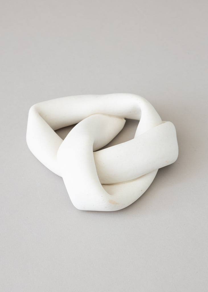 Sofia Tufvasson Collapsed Knot Artwork Handmade Sculpture White Artwork