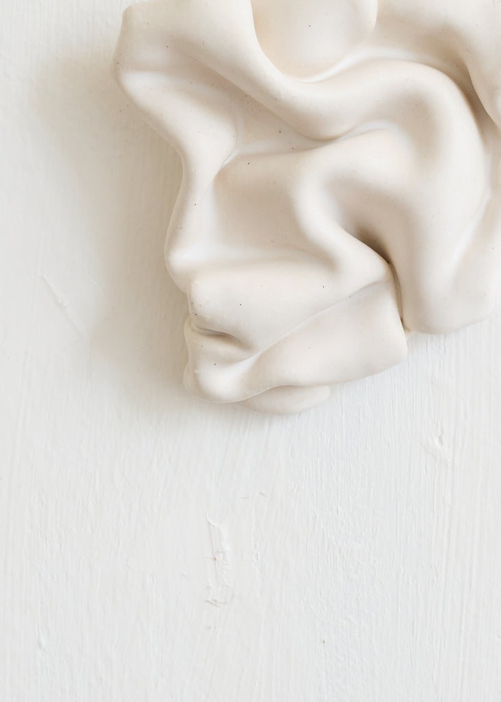Sofia Tufvasson Drape White Wall Sculpture Handmade Artwork Unique 