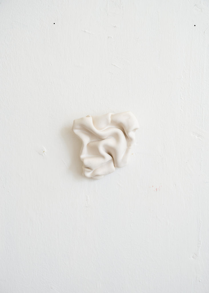 Sofia Tufvasson Drape White Wall Sculpture Handmade Artwork
