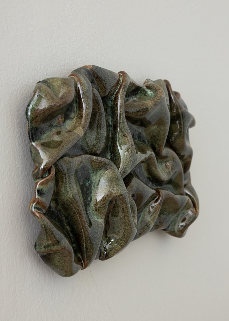 Sofia Tufvasson Drape Wall Sculpture Handmade Ceramic 