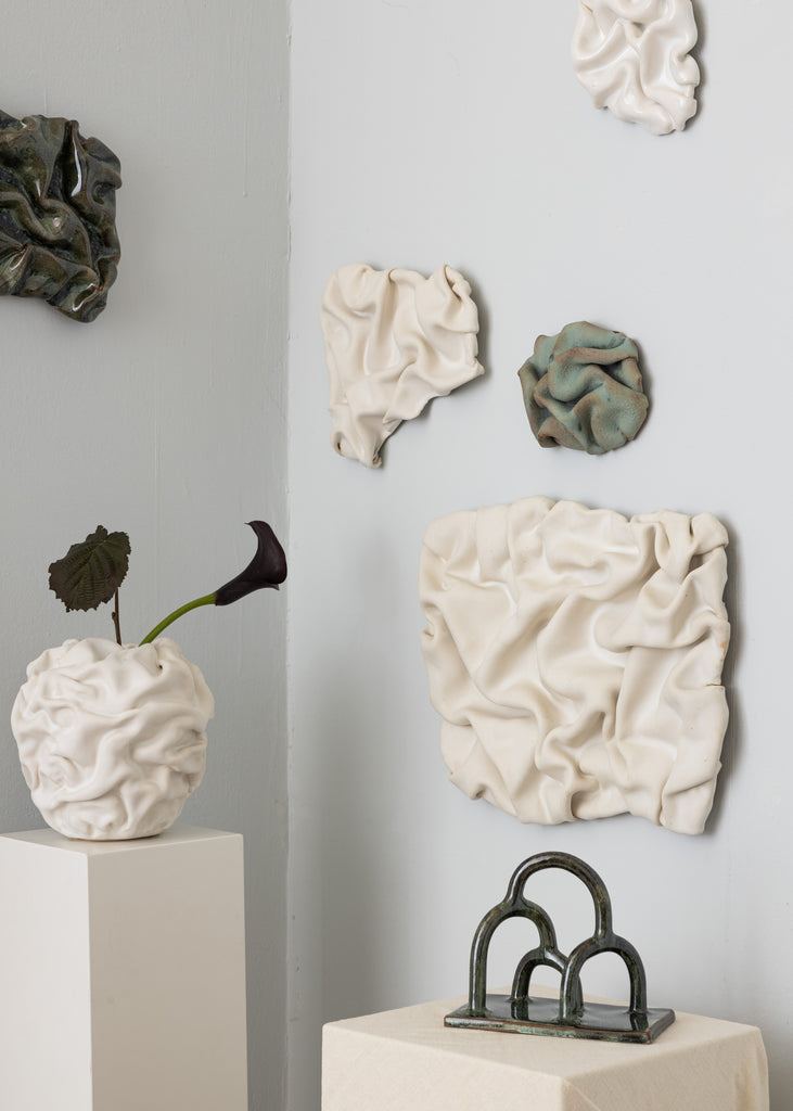 Sofia Tufvasson Drape Wall Sculpture Handmade Sculptures Doodle Vase