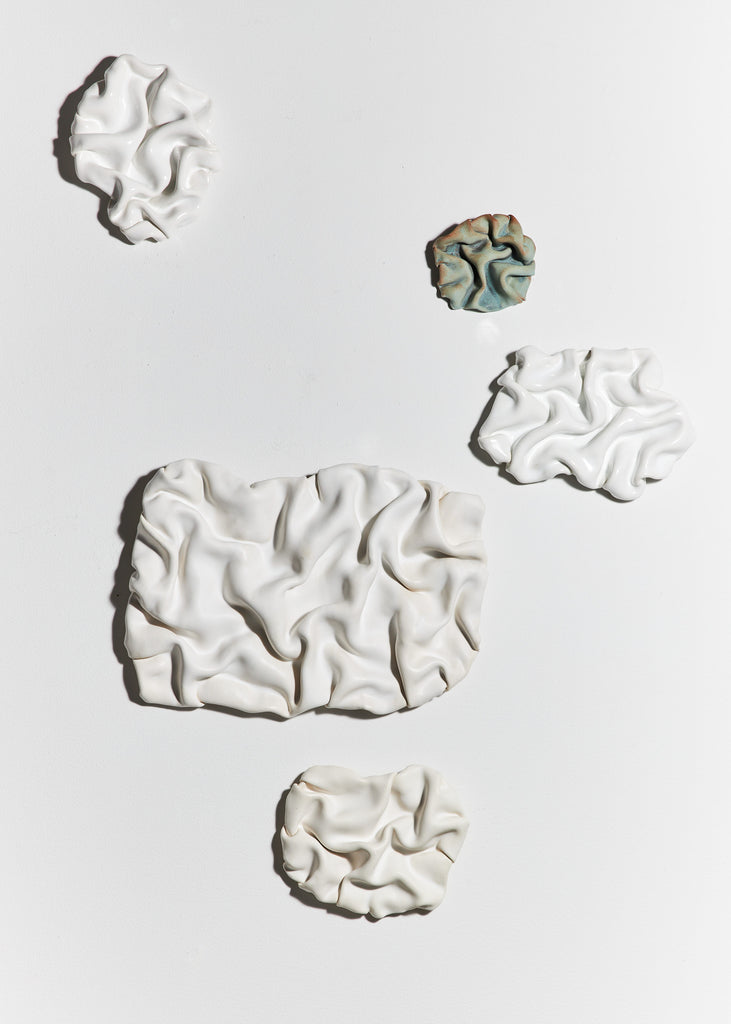 Sofia Tufvasson Drape Sculptures Ceramic Artwork 