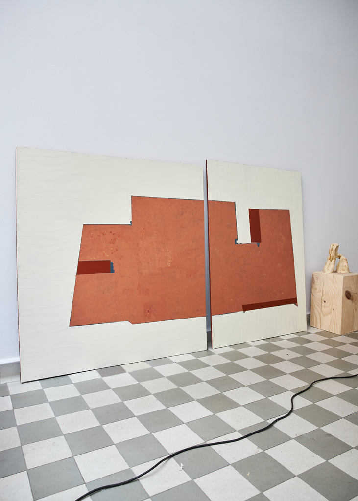 Painting Handmade Unique Plywood Colour Shapes Wall Art 