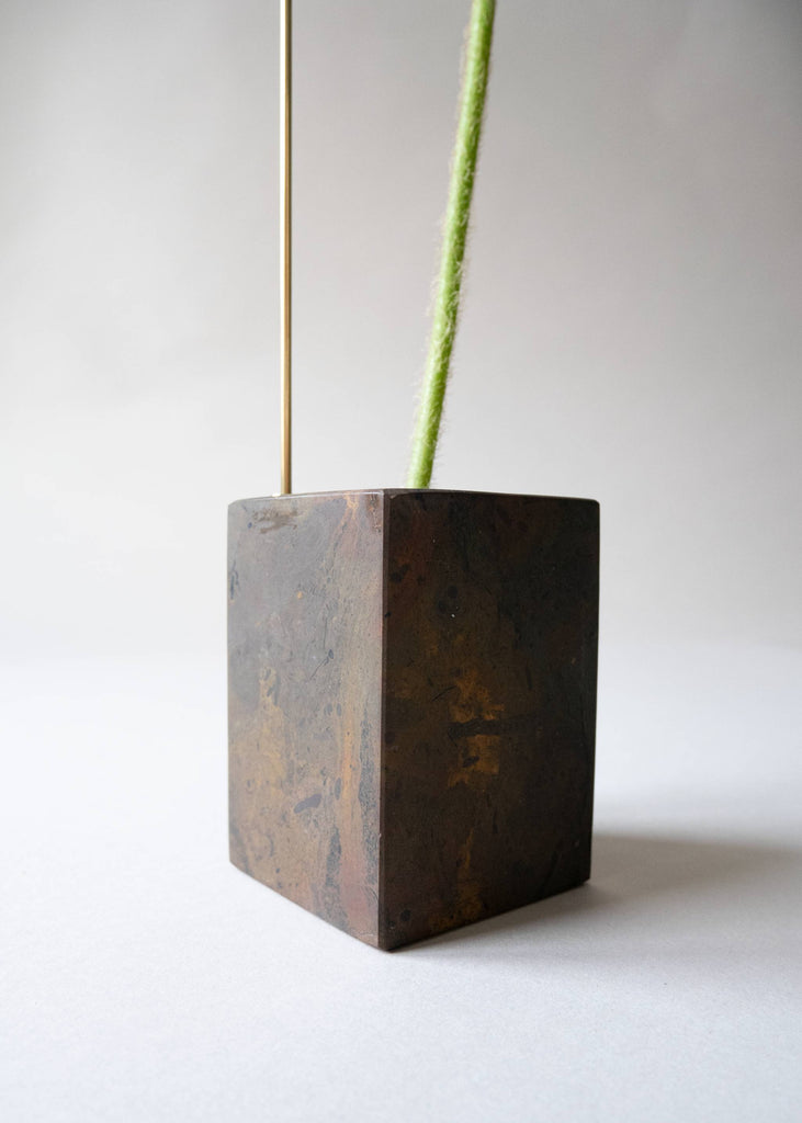 Carl Kleiner Bloc Studios Posture Vase Detail Africa Black Stone