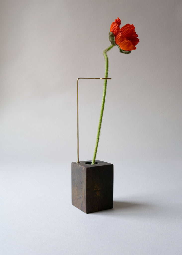 Carl Kleiner Bloc Studios Posture Vase Africa Black Stone