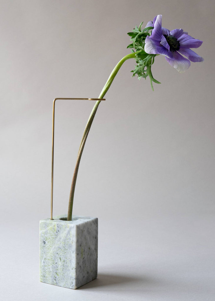 Carl Kleiner Bloc Studios Posture Vase Handmade Green Jade