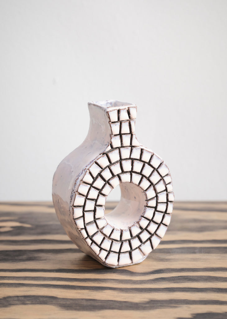 Tenko Donut Vase Sculpture Handmade Artwork Art