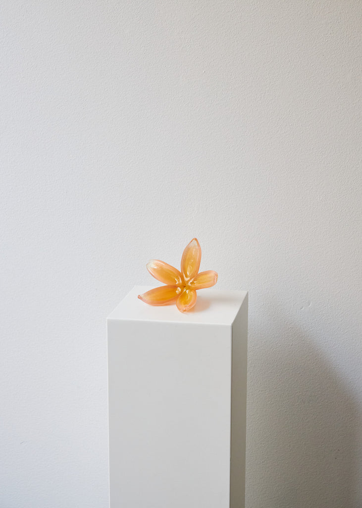Tillie Burden Glass Sculpture Tropical Bloom Glass Artwork