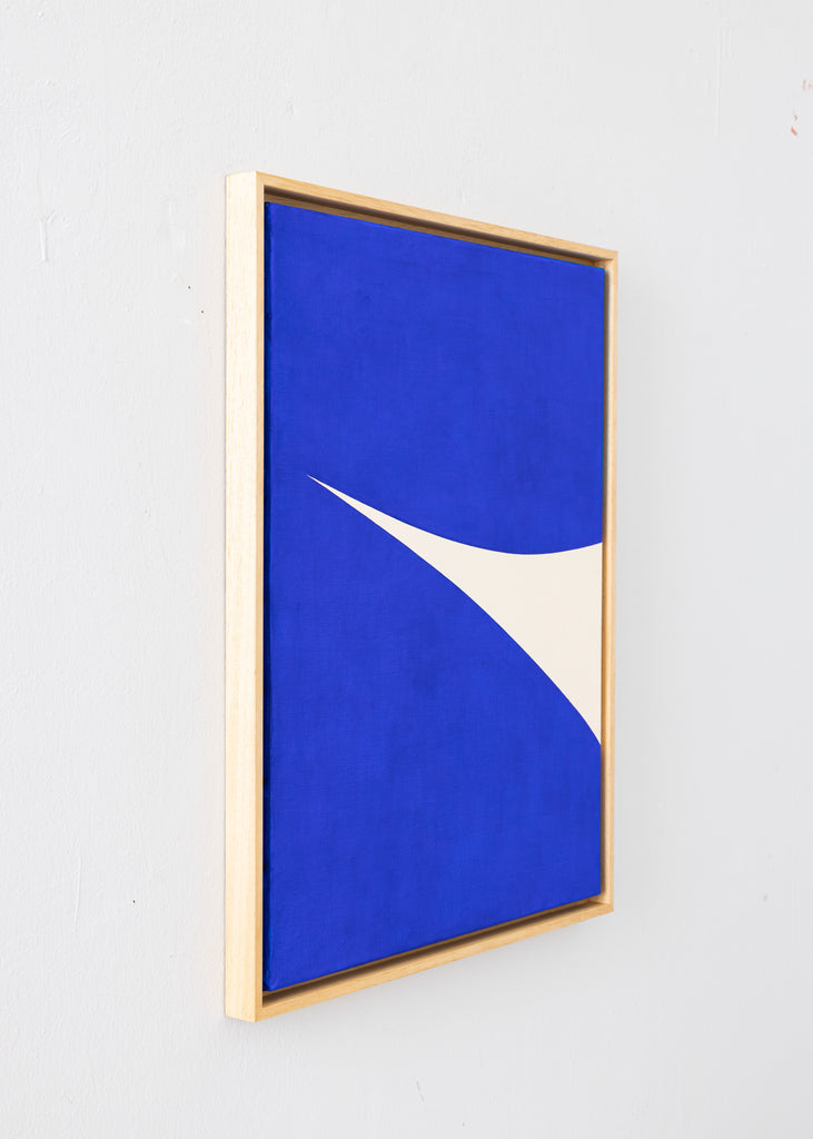 Zyrko Shape Painting Original Artwork Blue Wall Art Contemporary Minimalistic Modern