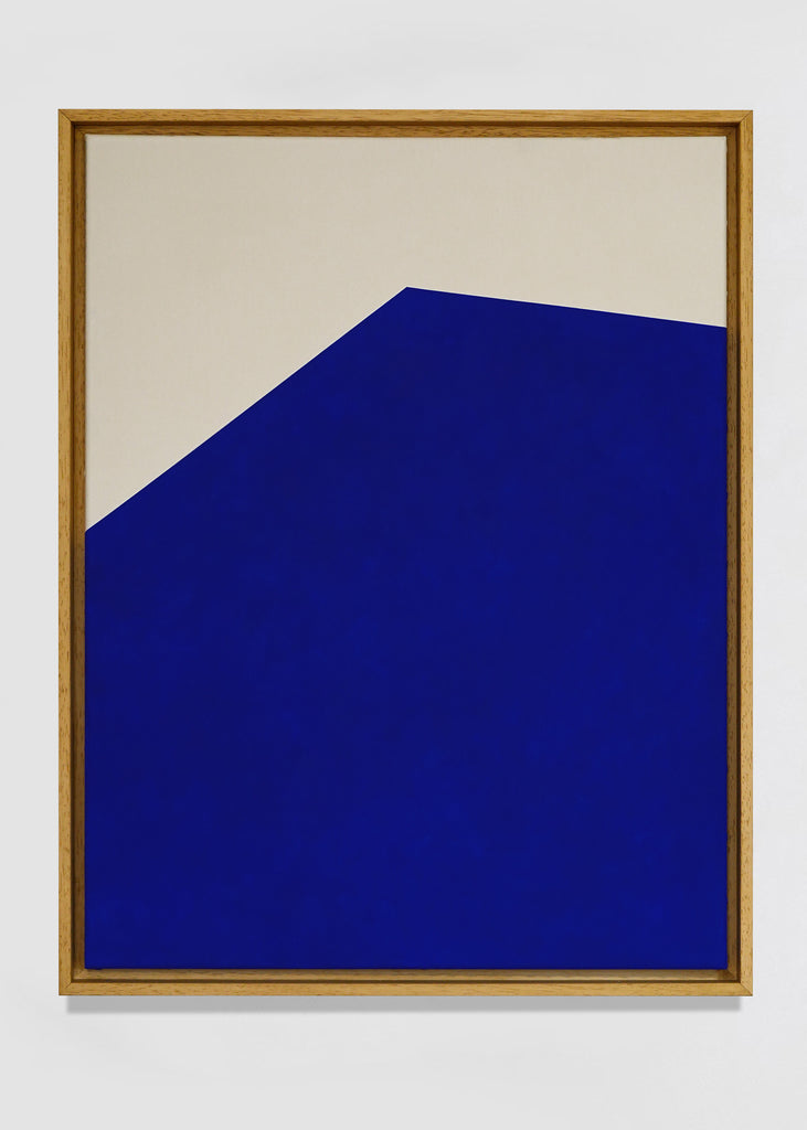 Zyrko Shape Painting Artwork Original Handmade Unique One-Of-A-Kind Modern Art Contemporary Blue