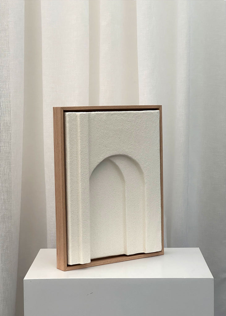 Natasja Lykke Jensen Archway Relief No. 29 Handmade Artwork Original Art Scandinavian Interior Mixed Media Artwork Affordable Art Collecting Handmade Home Decor Minimalistic Art Style