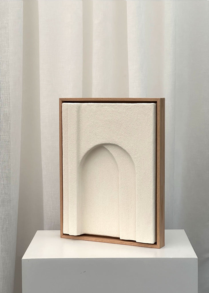 Natasja Lykke Jensen Archway Relief No. 29 Handmade Artwork Original Art Scandinavian Interior Mixed Media Artwork Affordable Art Collecting Handmade Home Decor Minimalistic Art Style