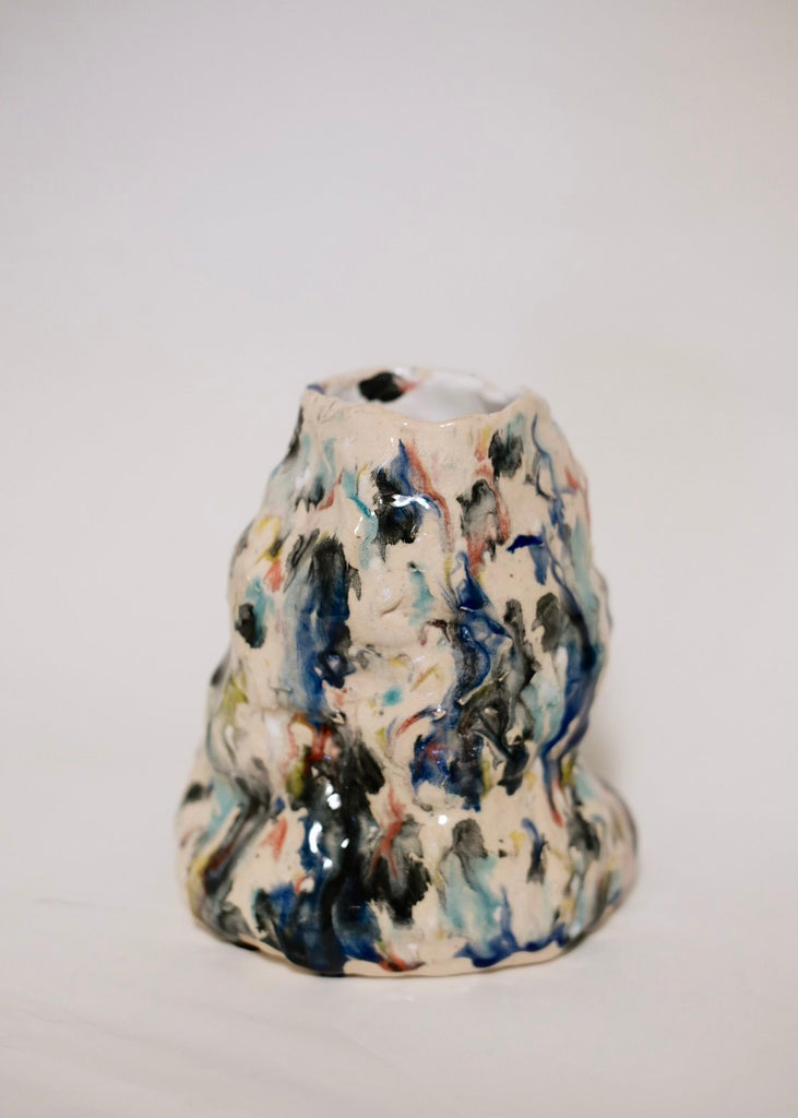 Emilie Holm Atelier Handmade Sculpture Unique Vase Abstract Modern Art Organic Shapes Affordable Art Colorful Artist 