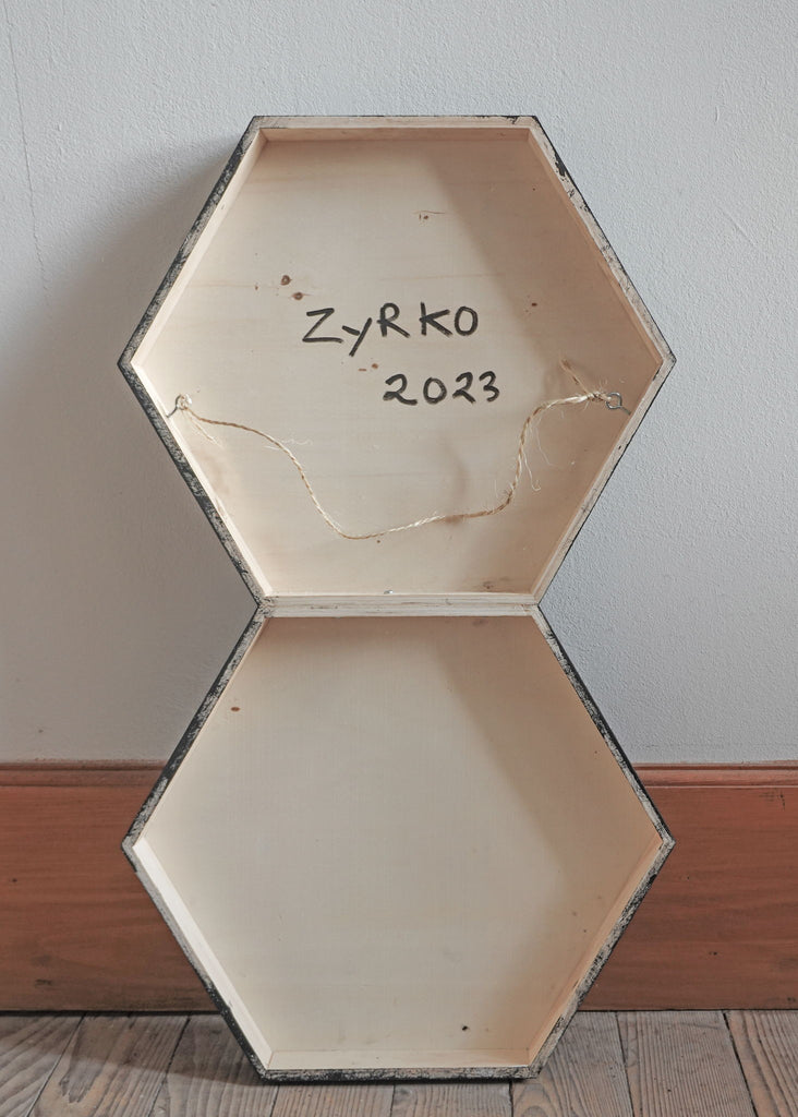 Zyrko Minimalistic Art Handmade Craft Affordable Art Unique One-Of-A-Kind Abstract Artist Monochrome Geometric Design